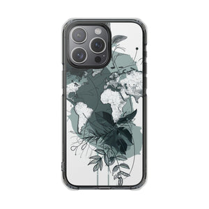 Botanical Cartography - Phone Case for iPhone (Clear Impact - Magnetic)