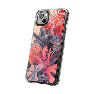 Living Coral Design | Handyhülle für iPhone (Clear Impact Case – magnetisch) 