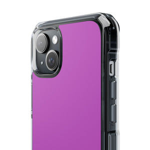 Deep Fuchsia | Handyhülle für iPhone (Clear Impact Case – Magnetisch) 