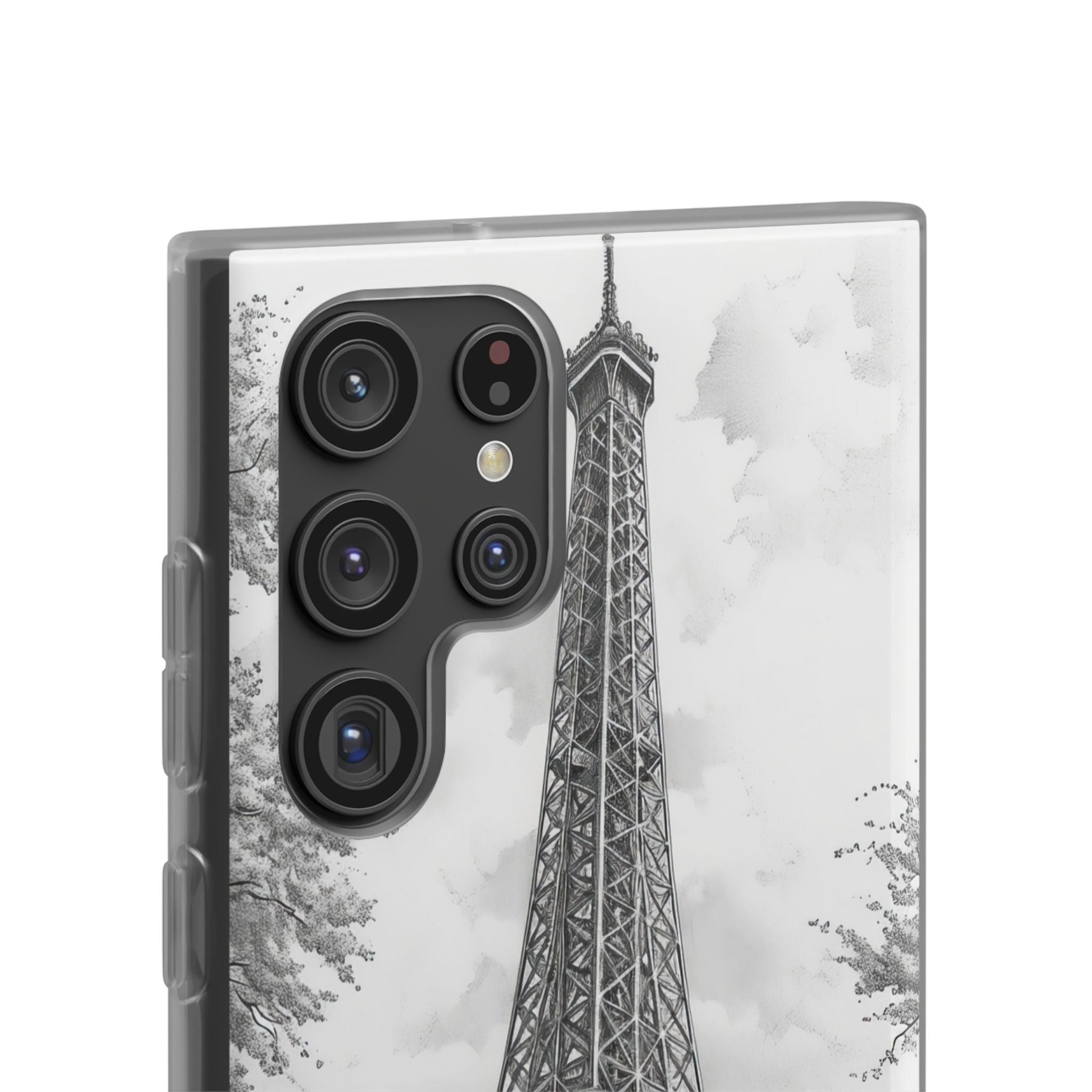 Parisian Monochrome Majesty | Flexible Phone Case for Samsung Galaxy