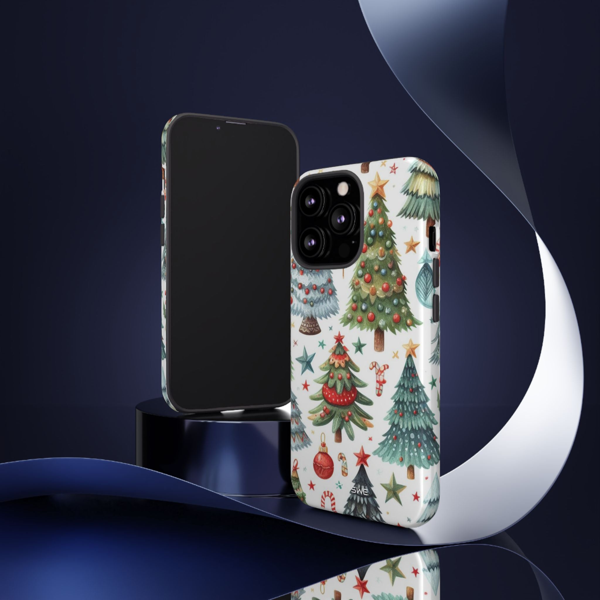 Whimsical Trees Sparkle - iPhone Case