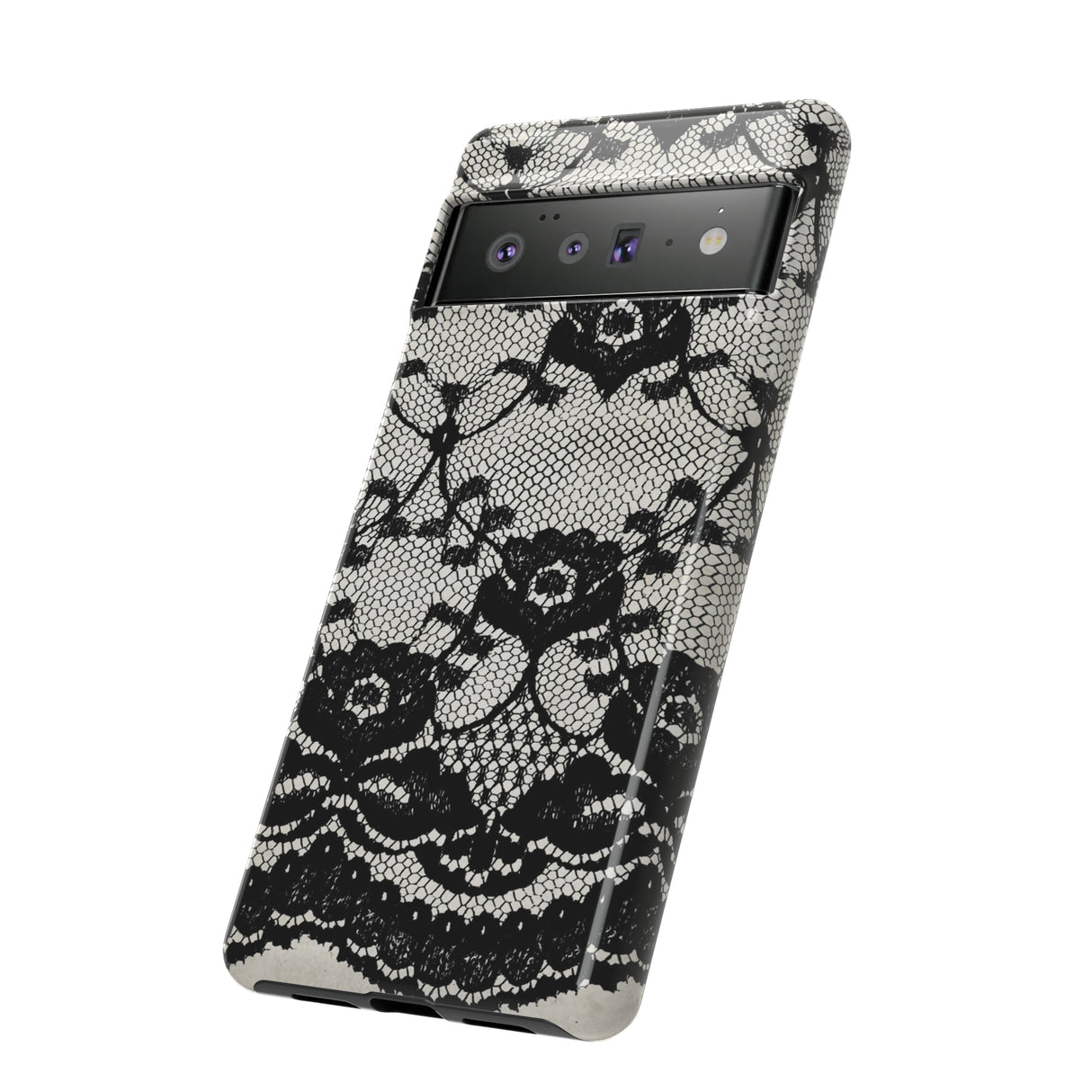 Lilrunge Gothic Flower - Protective Phone Case