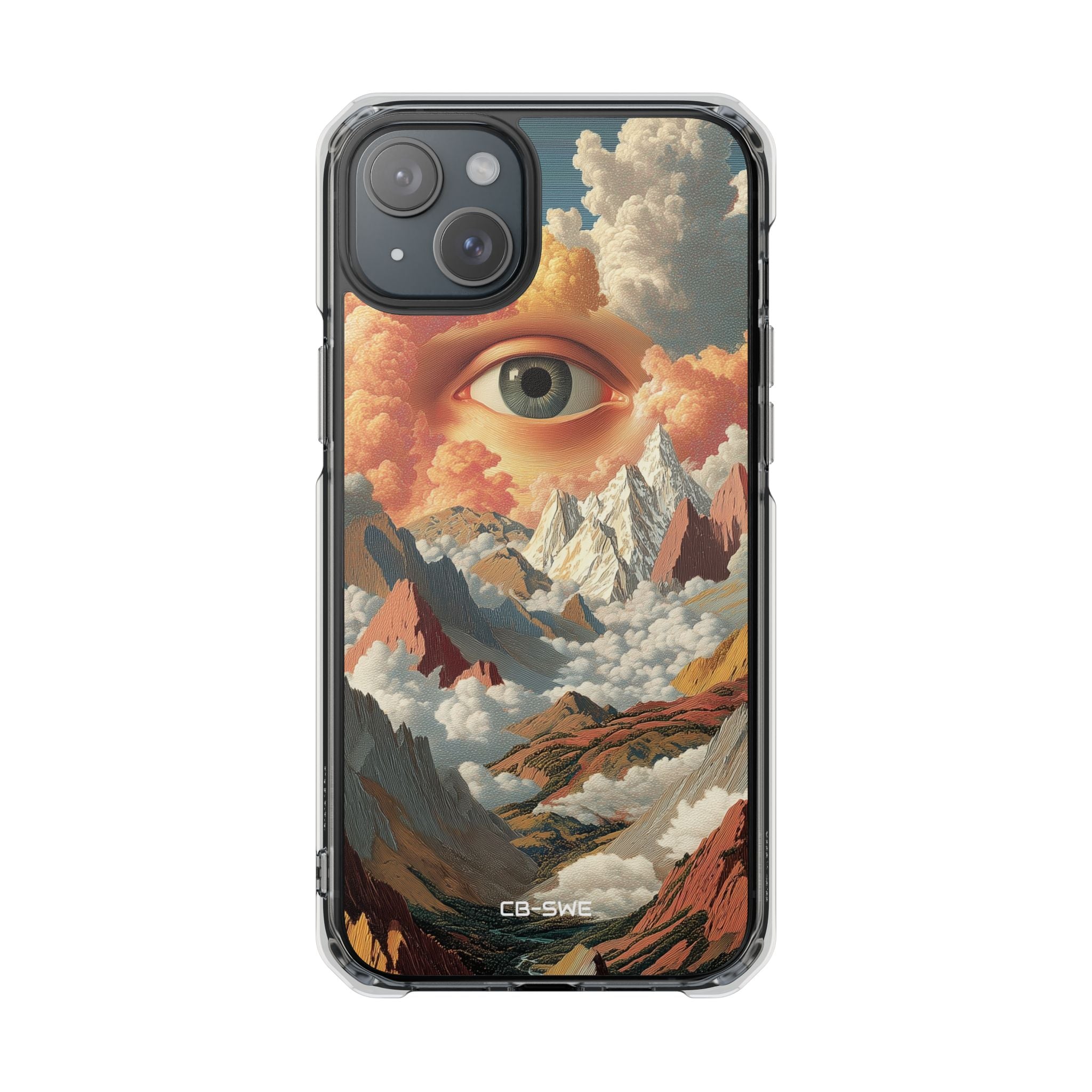 Eye Reflects Mountains iPhone Case - Impact