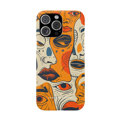 Gradient Face Mosaic iPhone 16 - Slim Phone Case