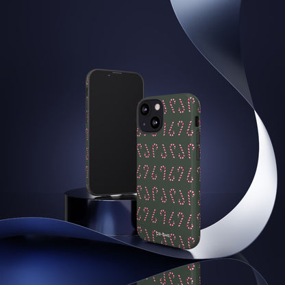Candy Canes Aligned - iPhone Case