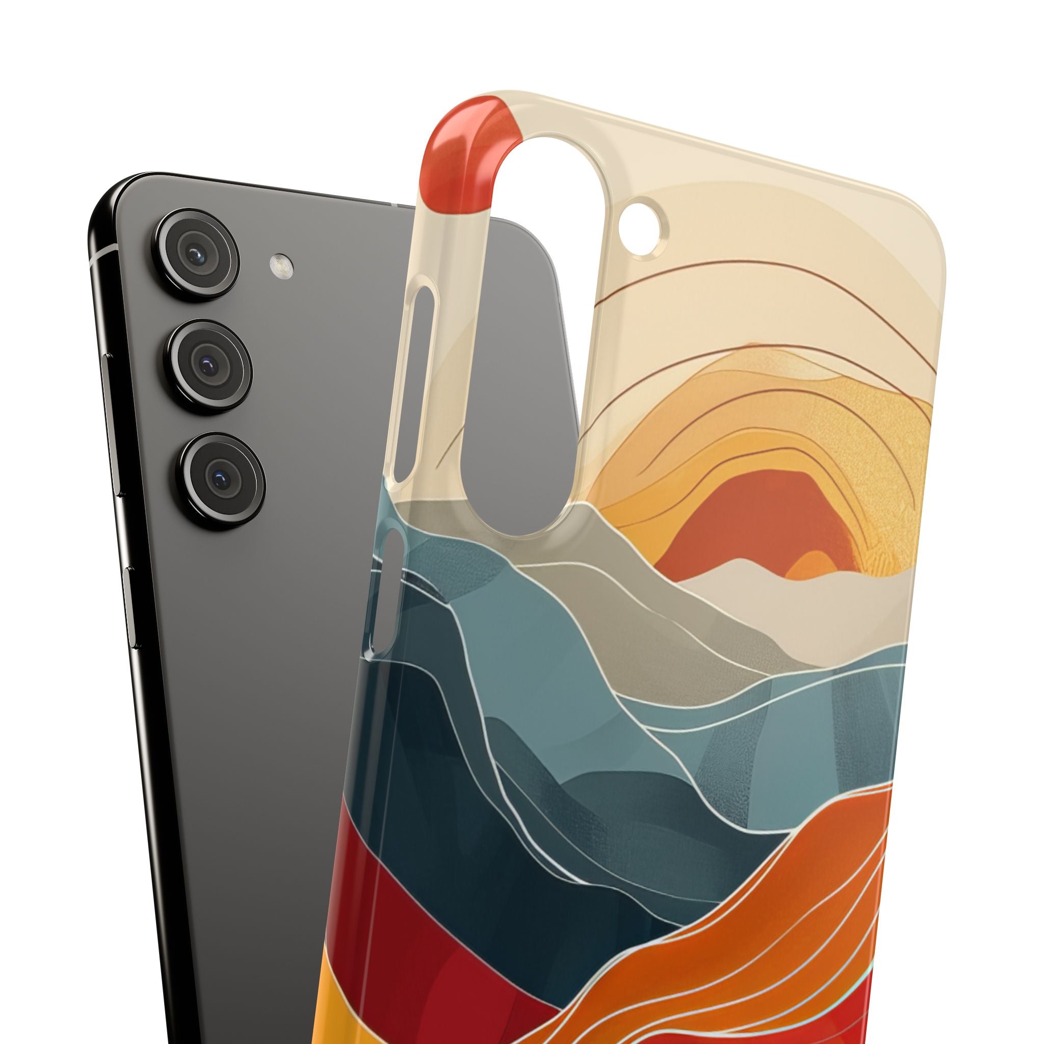 Harmonic Flow of Lines and Color Samsung S23 - Slim Phone Case