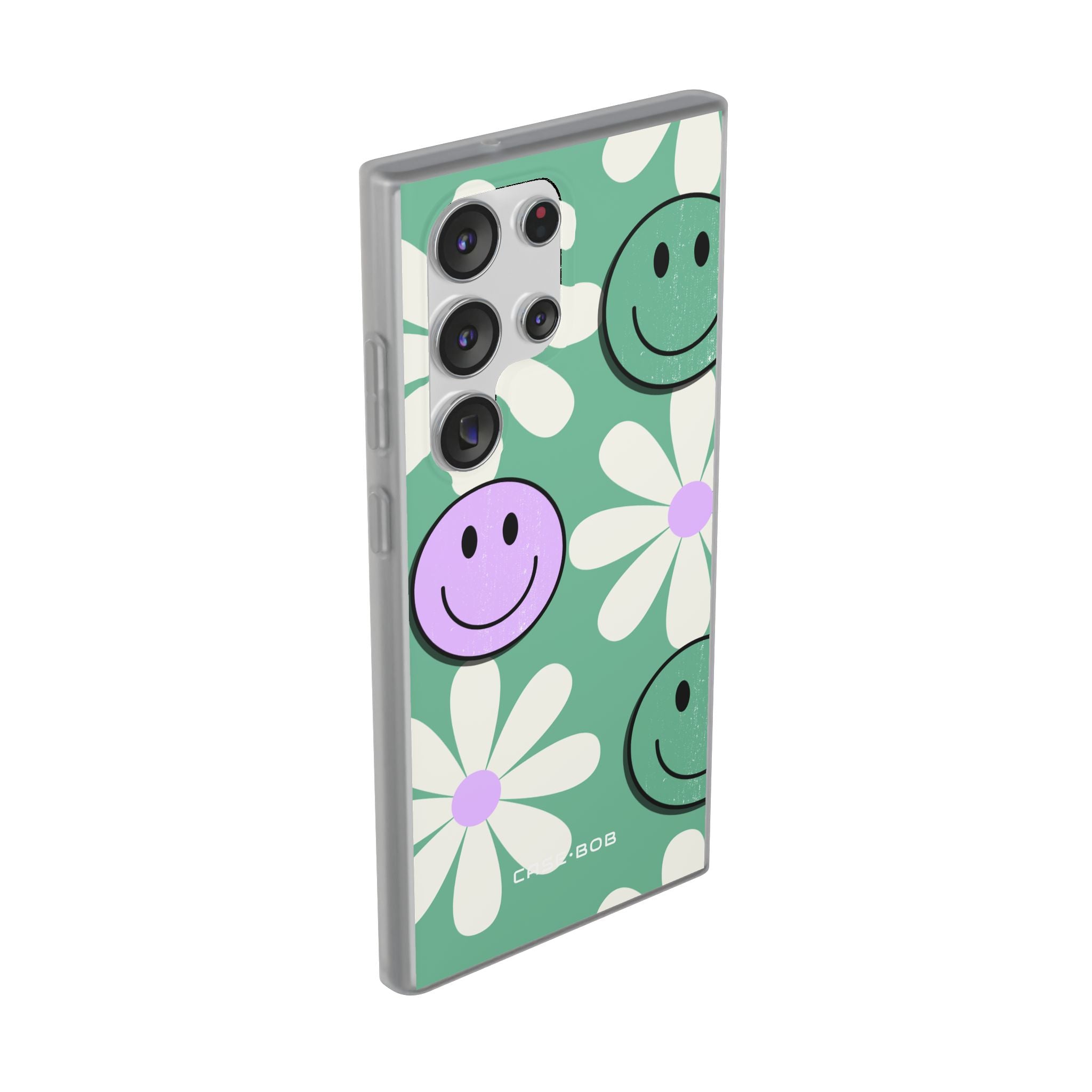 Smiley Daisy Glow Samsung S23 Ultra Case - Soft