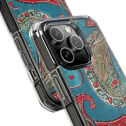 Paisley Floral Fusion iPhone 14 - Impact Clear+