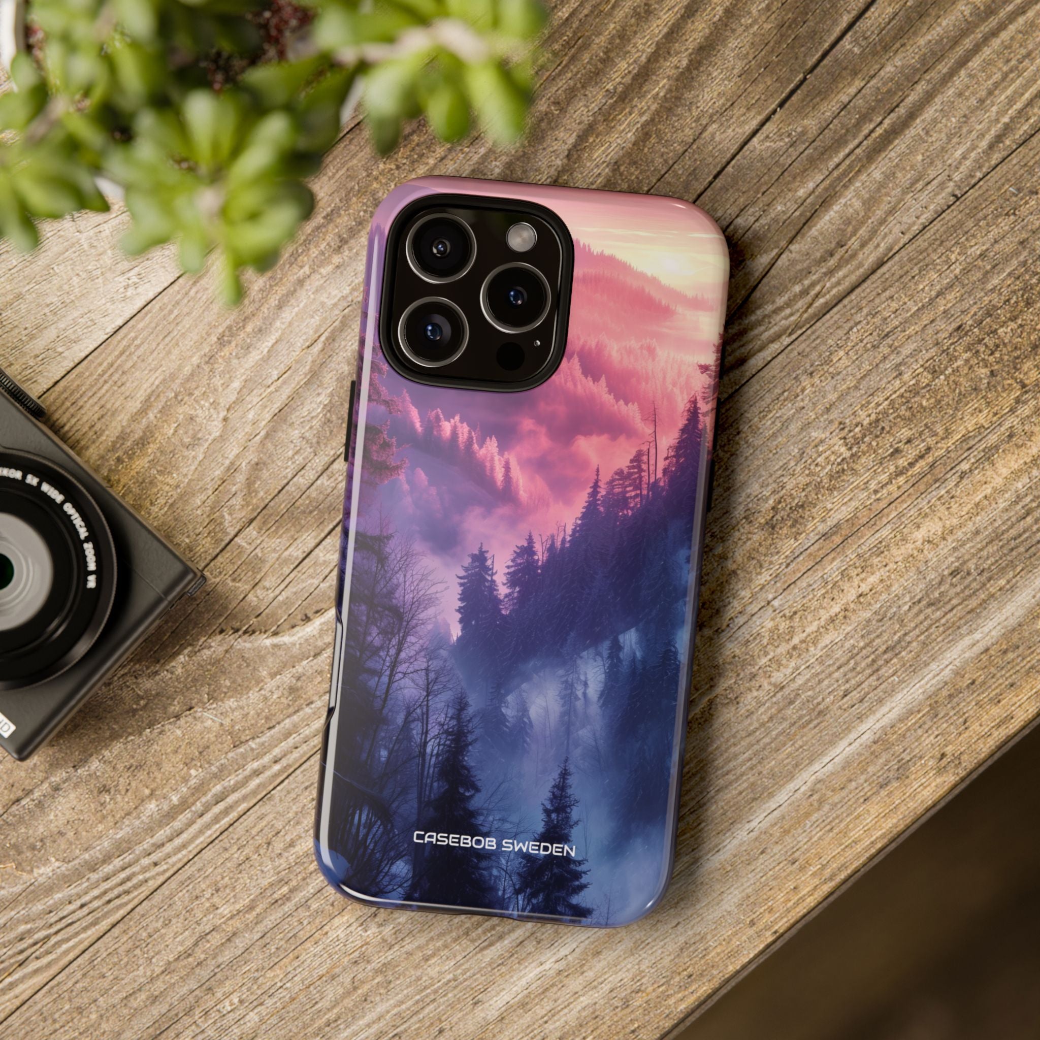 Misty Forest Serenity - Tough iPhone 16 Phone Case