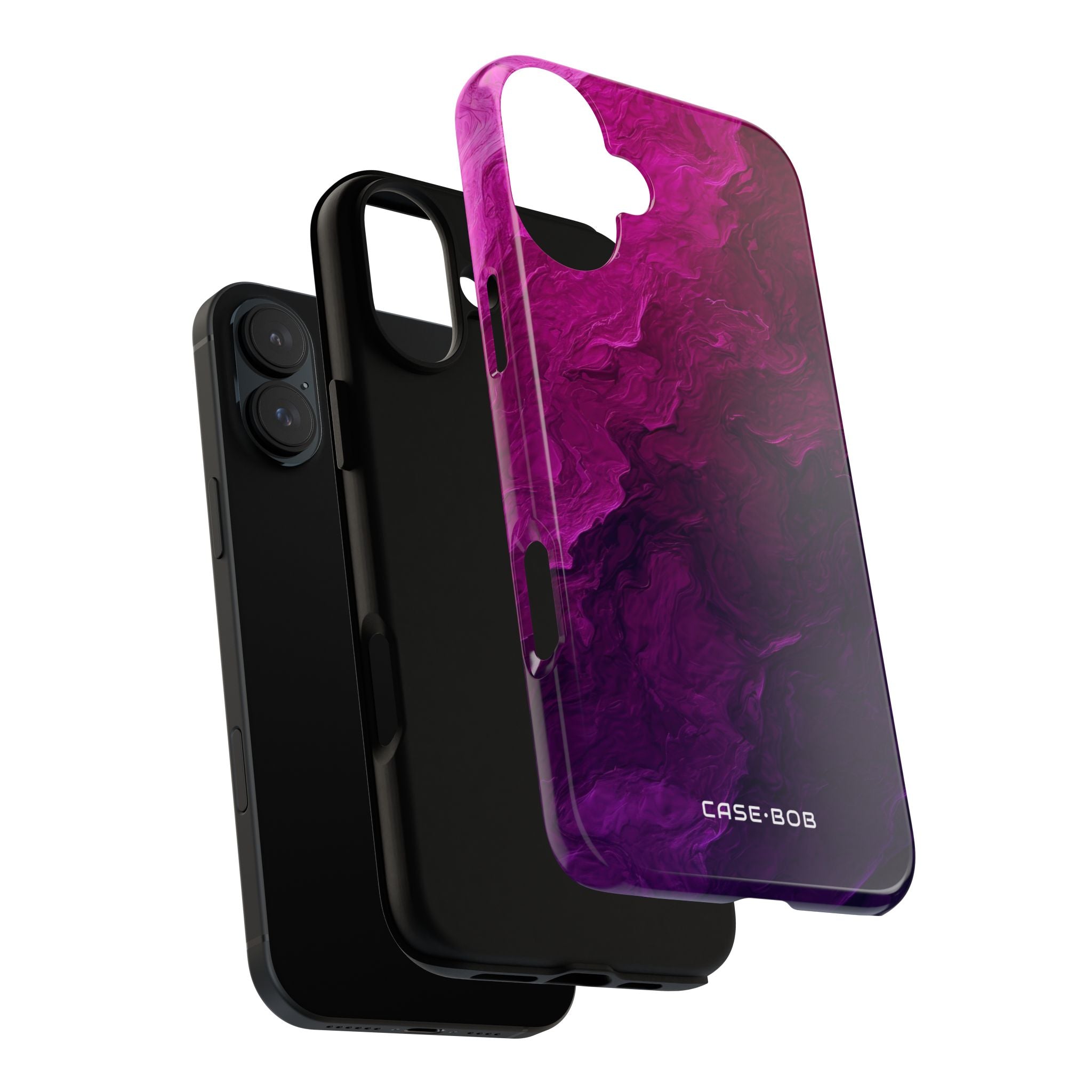 Marbled Swirl Purple iPhone 16 Plus Case - Tough