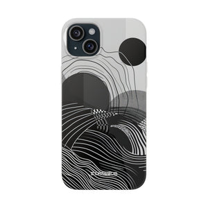 Monochrome Dynamics | Flexible Phone Case for iPhone