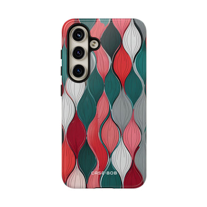Leaf Cascade Teal Samsung S24 Case - Tough