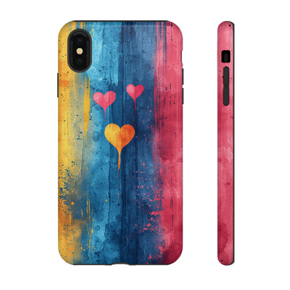 Watercolor Stripe Bliss - Protective Phone Case