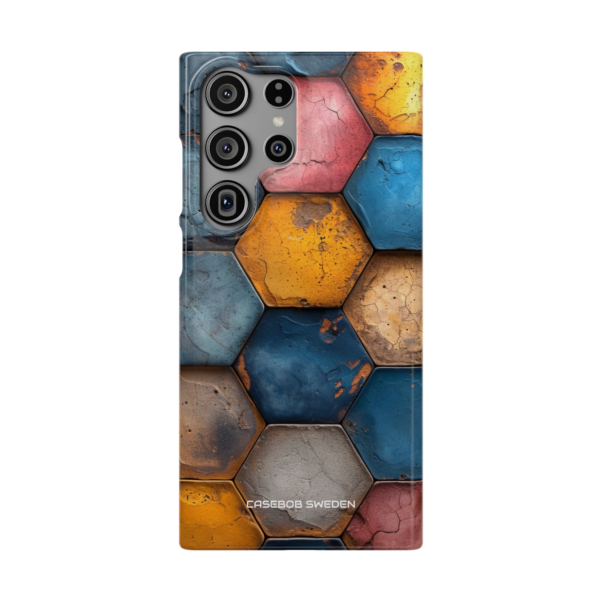 Rustic Geometric Tiles - Slim Samsung S23 Phone Case