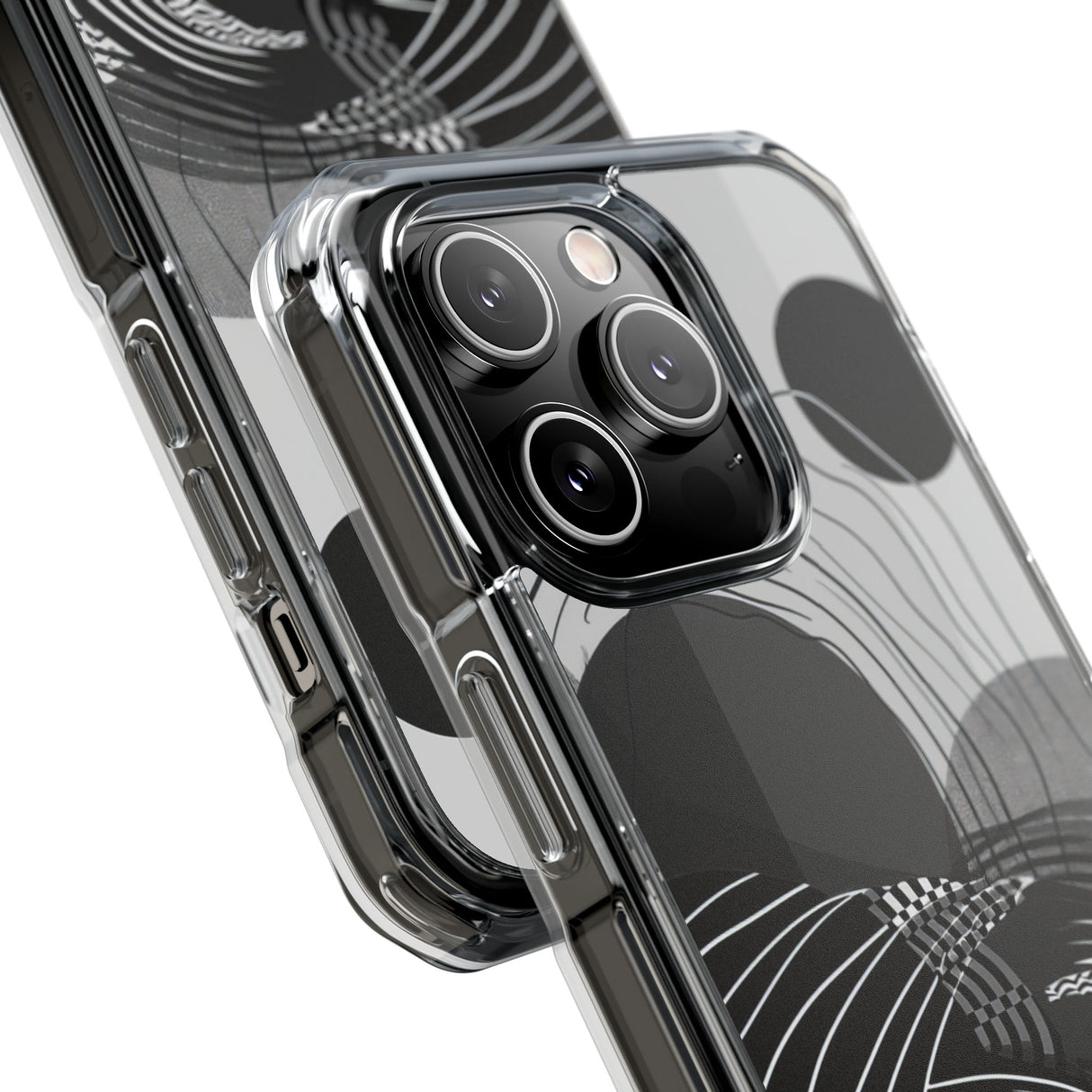 Monochrome Dynamics - Phone Case for iPhone (Clear Impact - Magnetic)