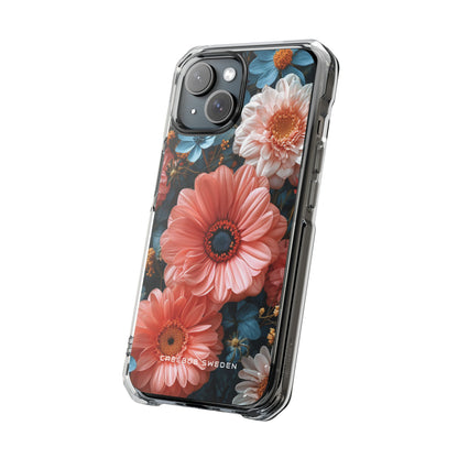 Surreal Floral Harmony iPhone 15 - Clear Impact Phone Case