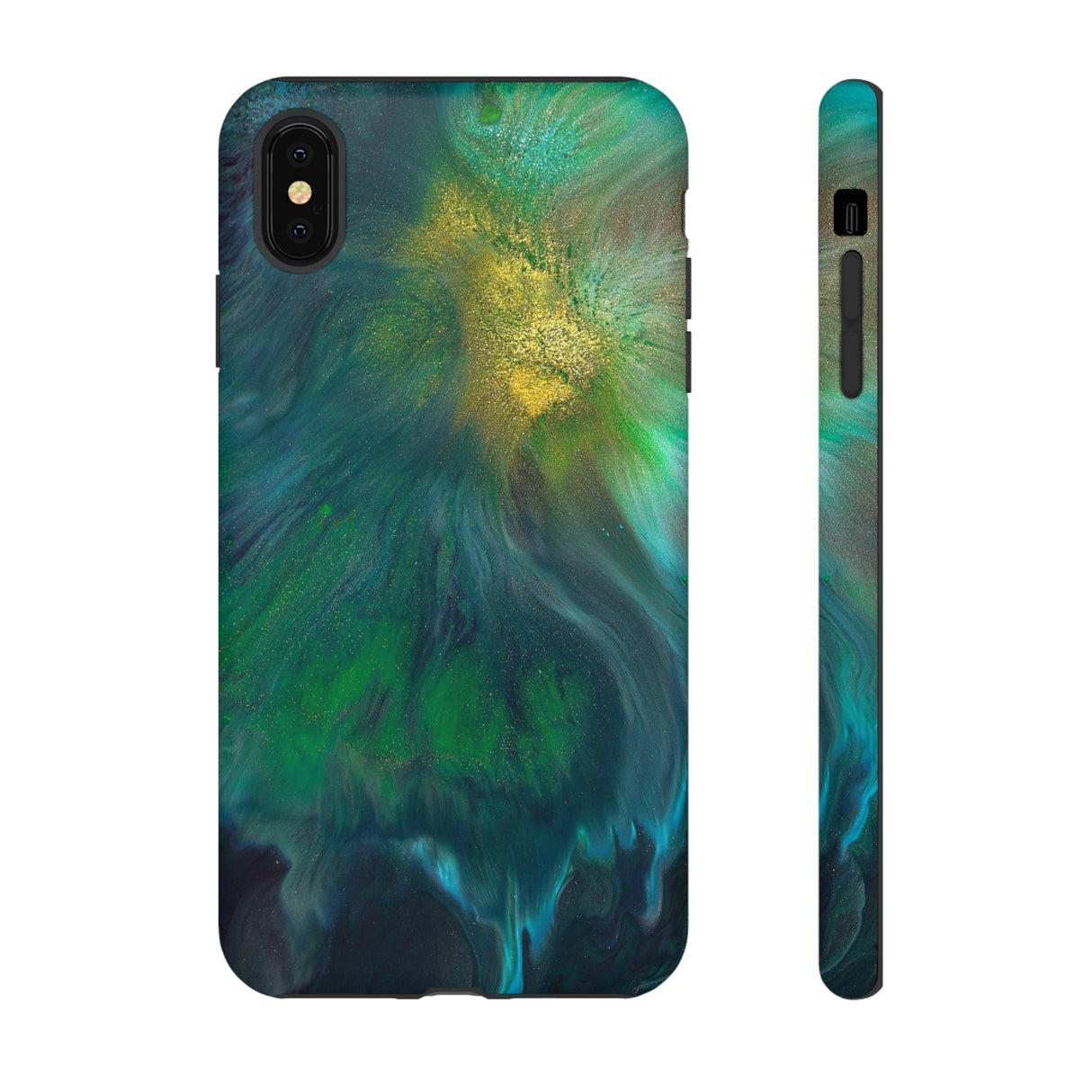 Beryll Green Ink Art iPhone Case (Protective) iPhone XS MAX Matte Phone Case