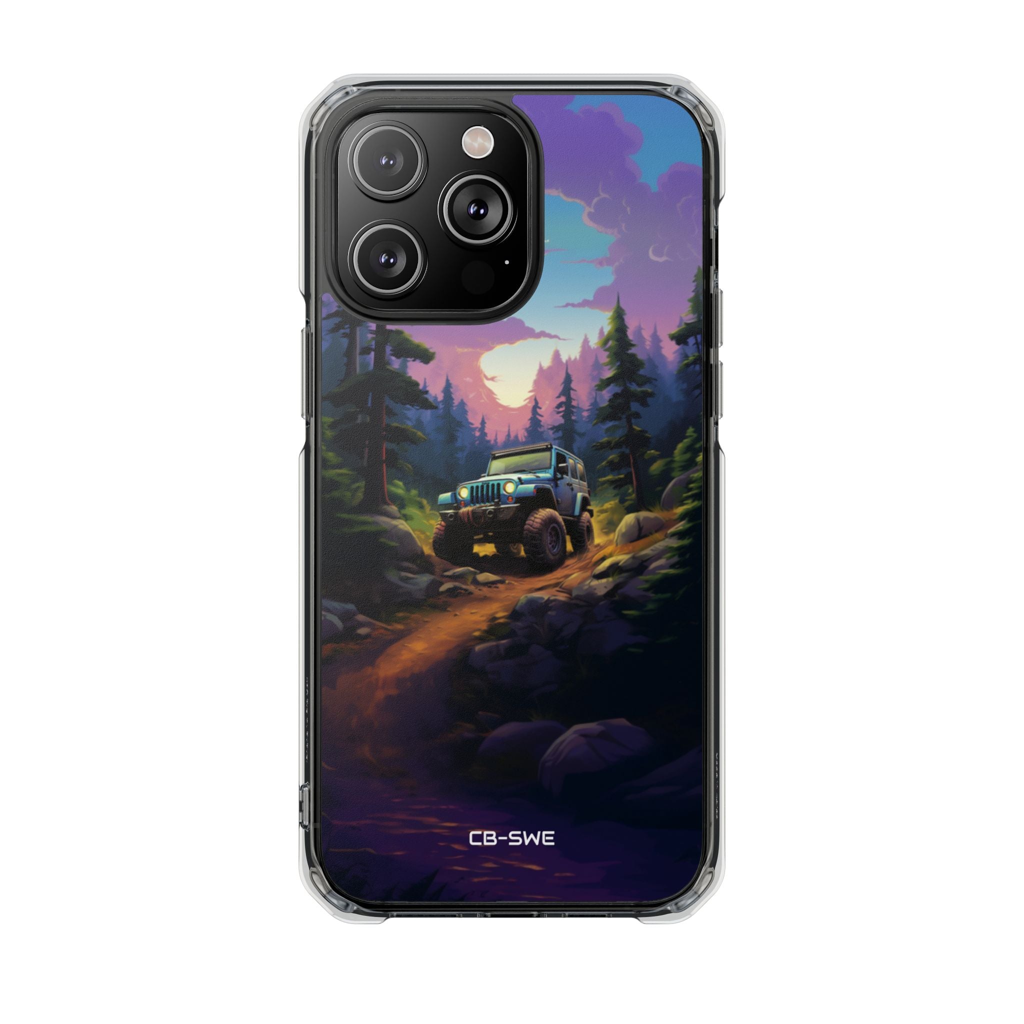 Sunset Forest Drive iPhone Case - Impact