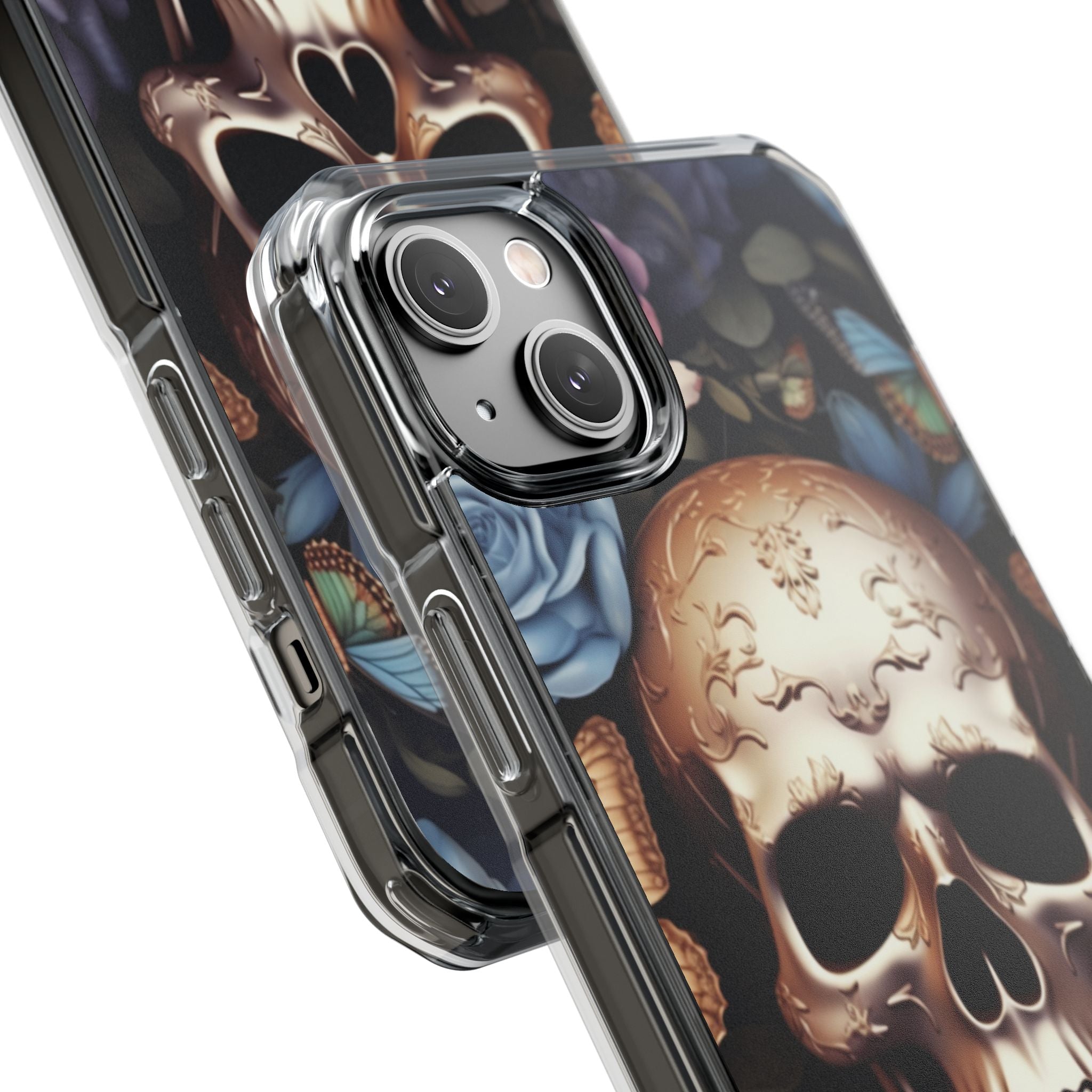 Skull Among Blossoms iPhone Case - Impact