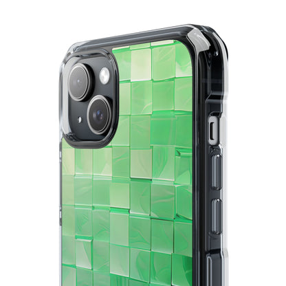 Gradient Verdegrid iPhone 15 - Clear Impact Phone Case