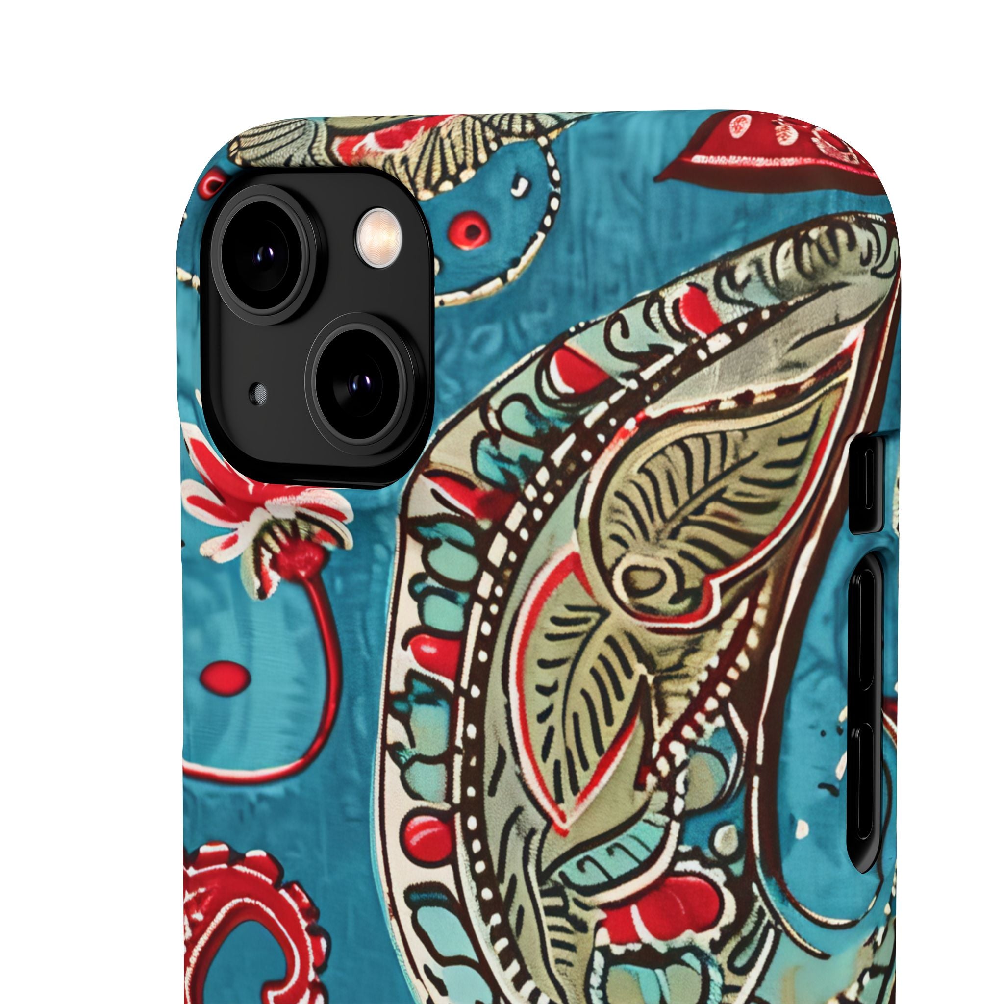 Vintage Paisley Elegance iPhone 14 - Slim Phone Case