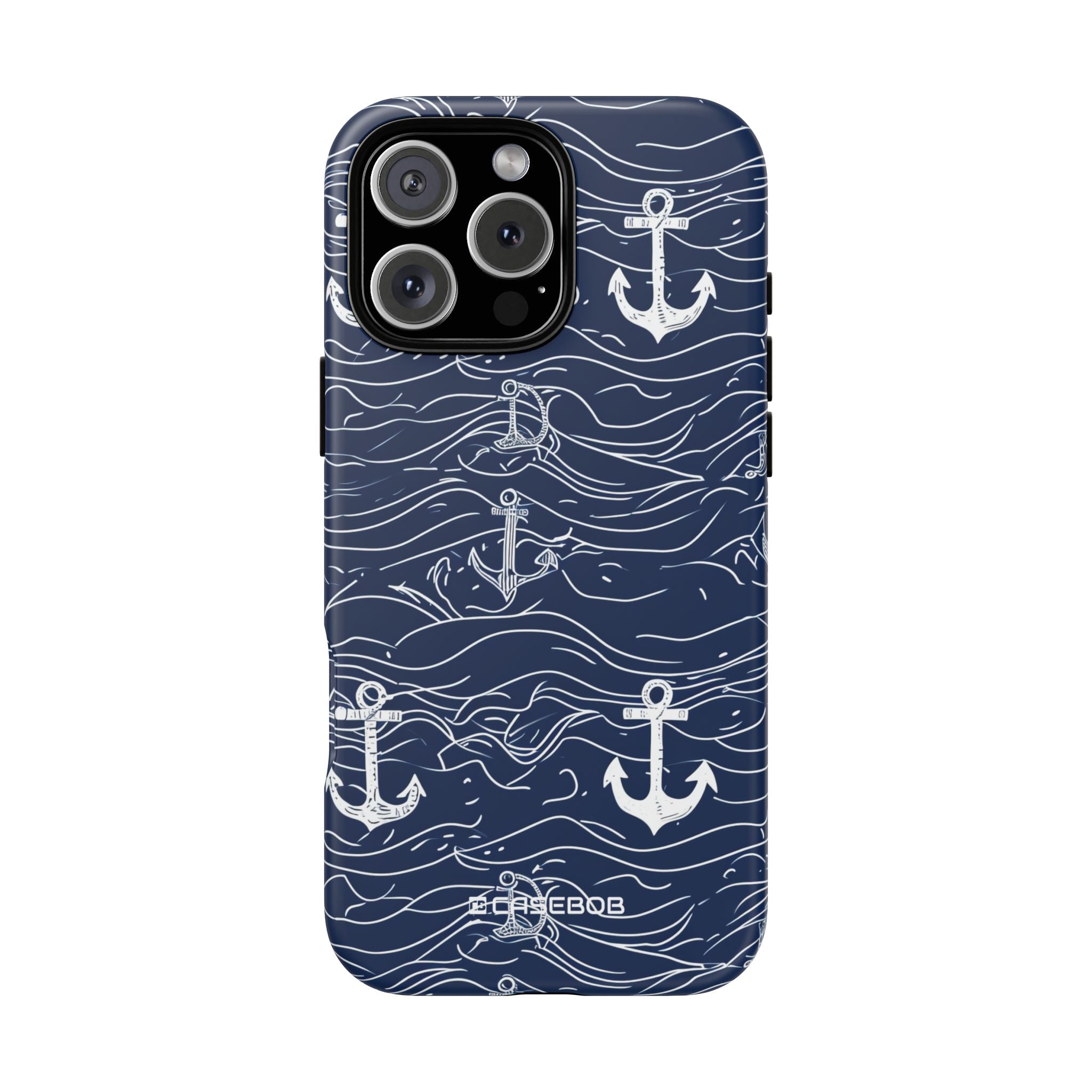 Nautical Whimsy: Anchors and Waves - for iPhone 16