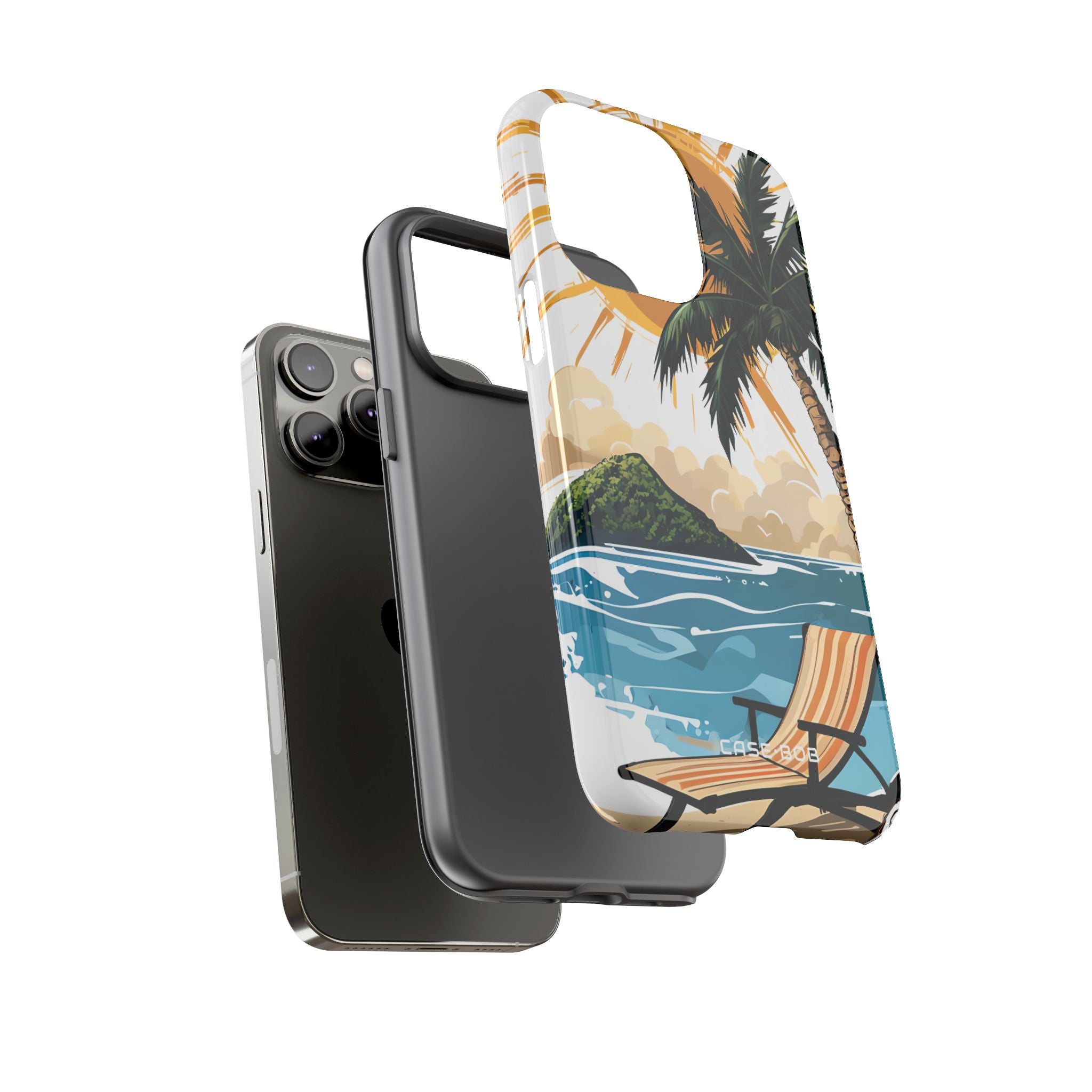 Sunny Palm Breeze iPhone 14 Pro Max Case - Tough