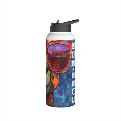 Sunglass Llama Mosaic - Stainless Steel Water Bottle