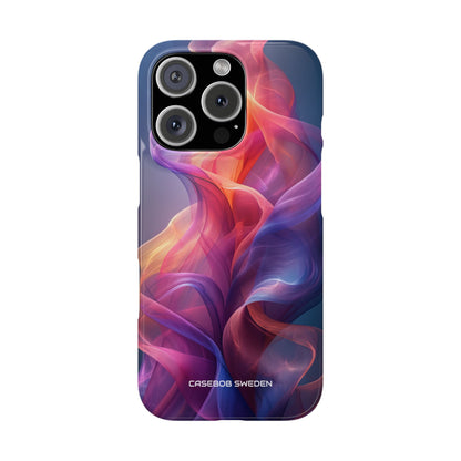 Violet Orange Flow - Slim iPhone 16 Phone Case