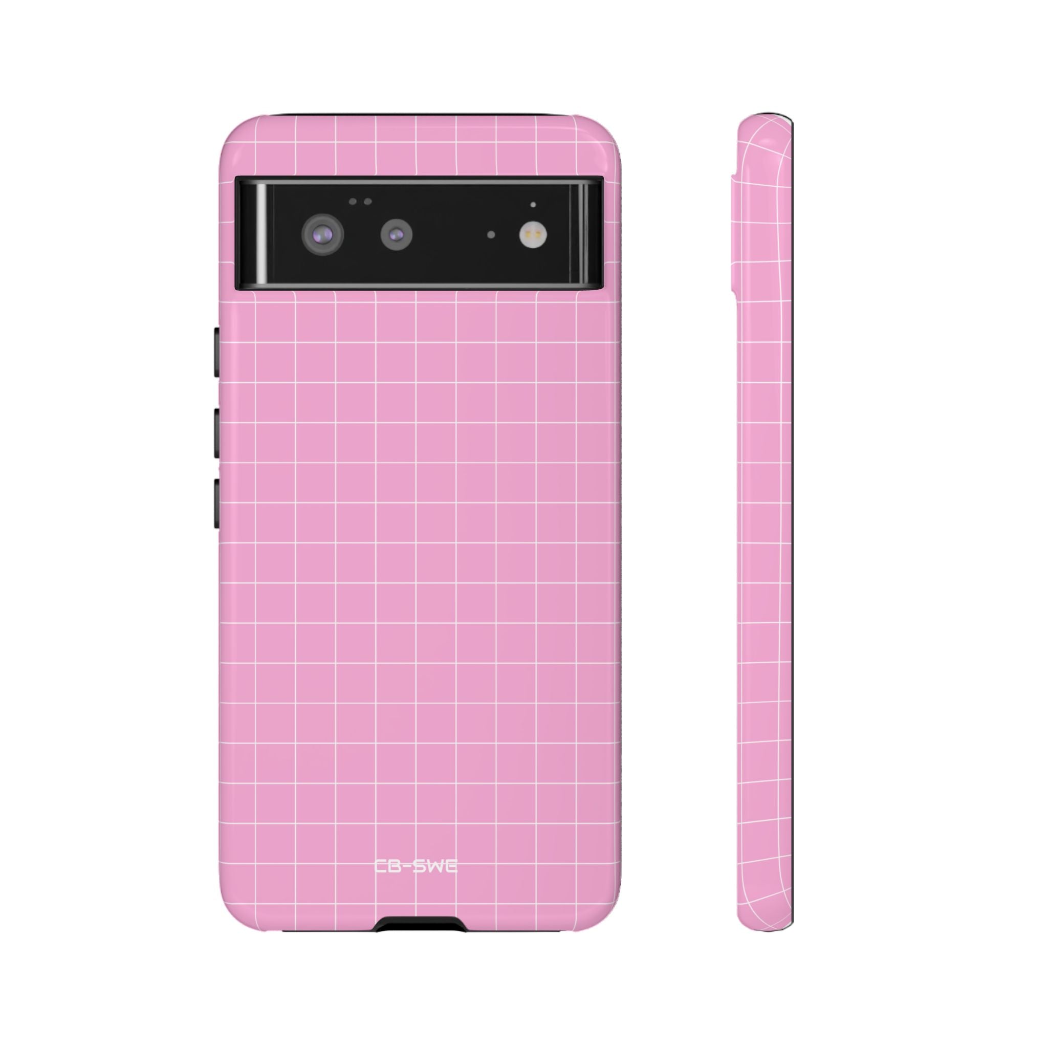 Pink Squares Align - Google Pixel Case