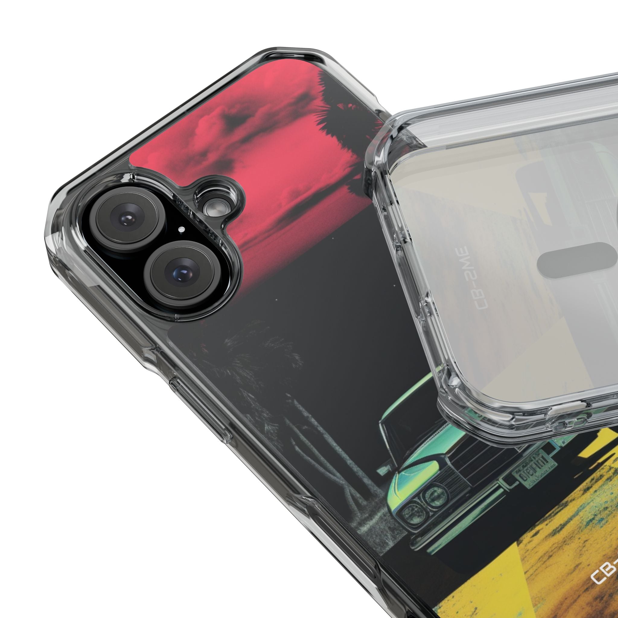 Retro Futuristic Nightscape iPhone Case - Impact