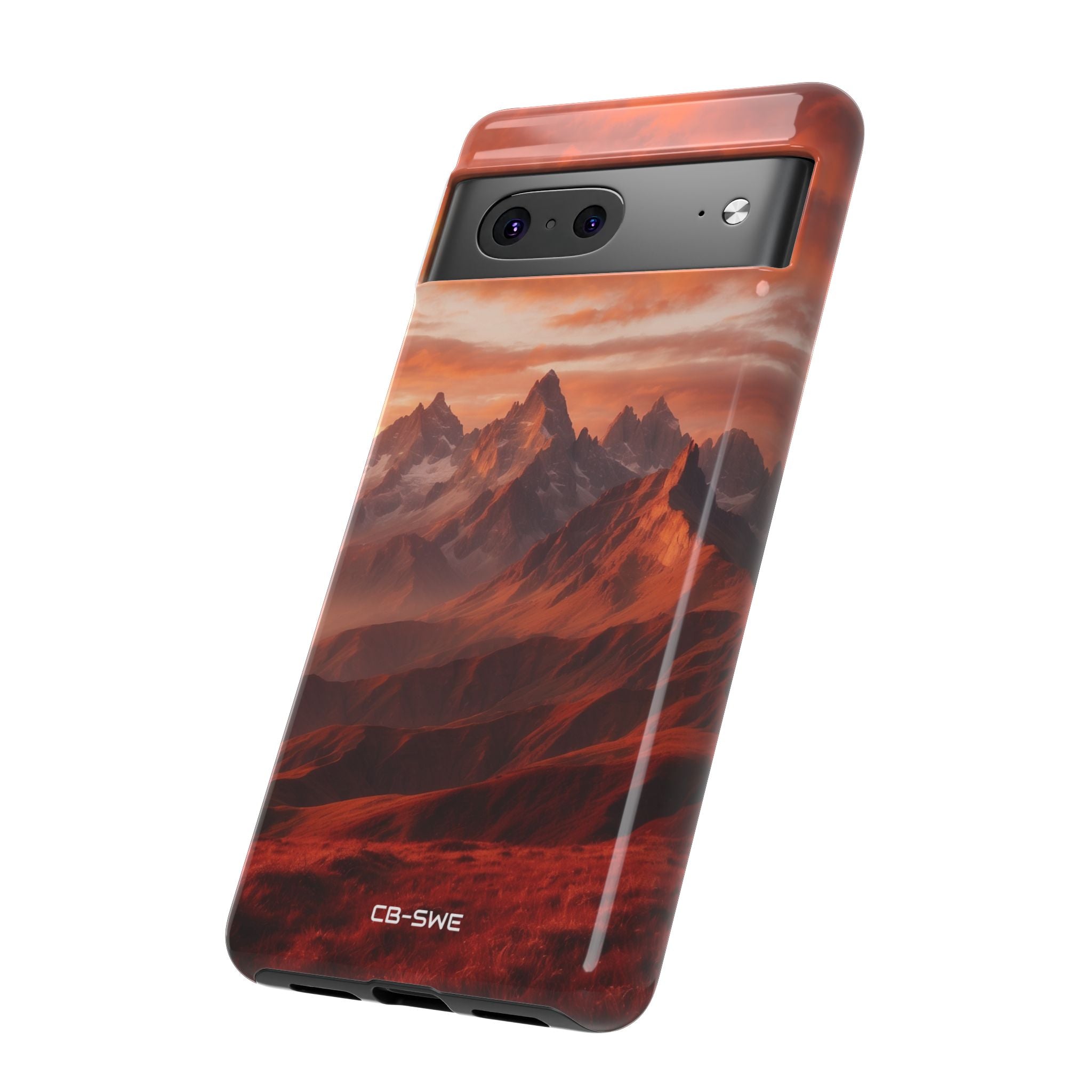 Mountain Peaks Glowing - Google Pixel Case