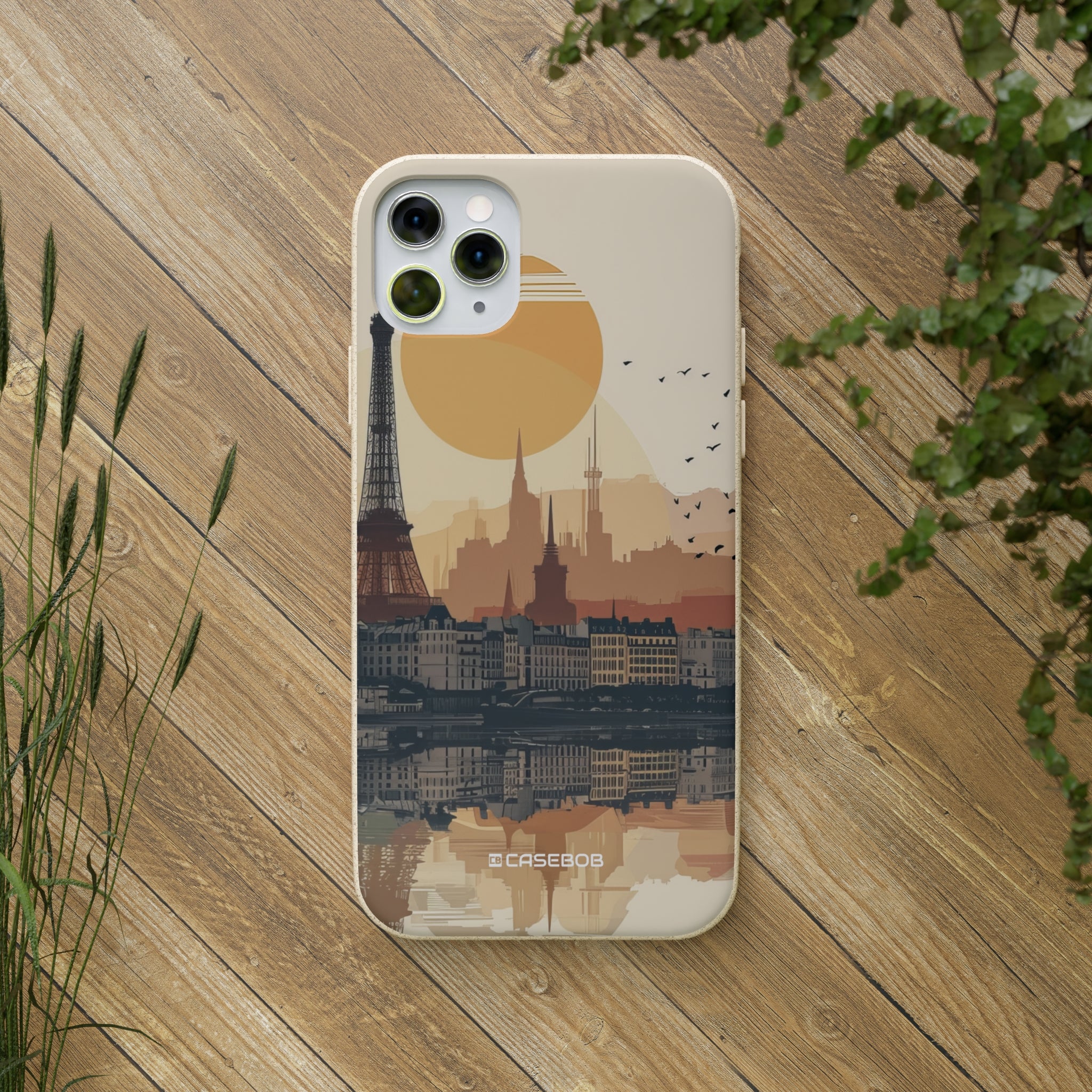 Parisian Sunset Serenity | Biodegradable Phone Case