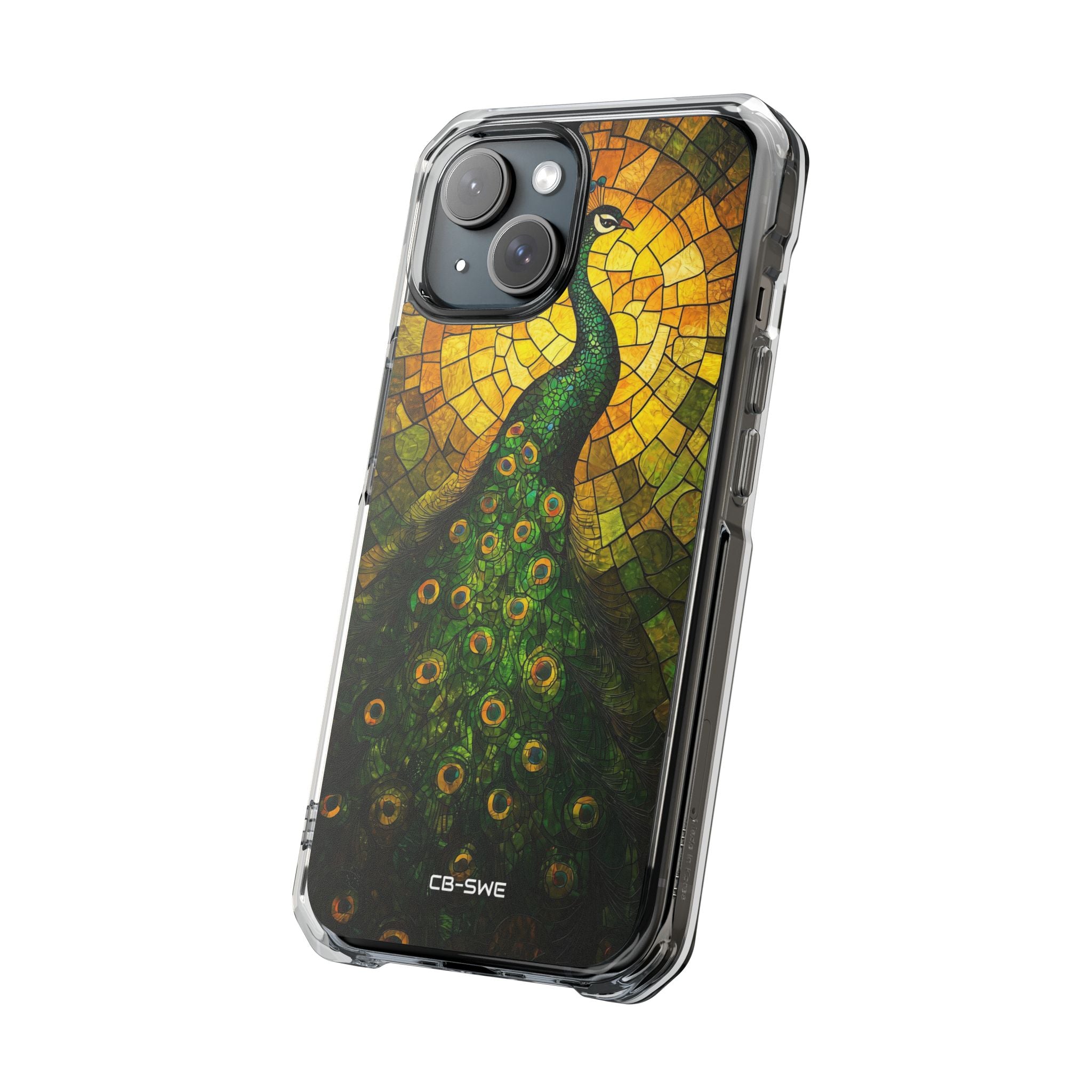 Peacock Spreads Light iPhone Case - Impact