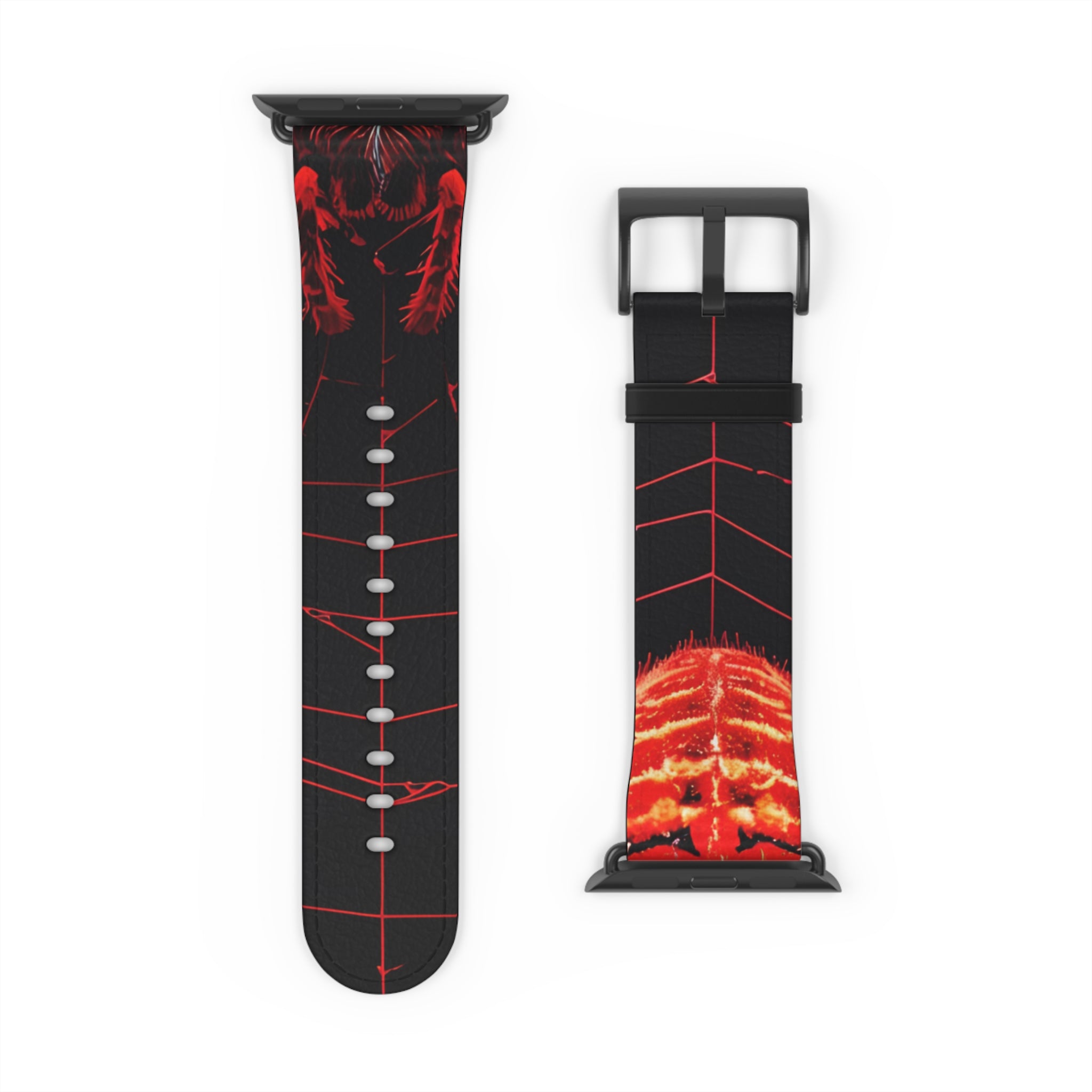 Crimson Spiderweb - Watch Band