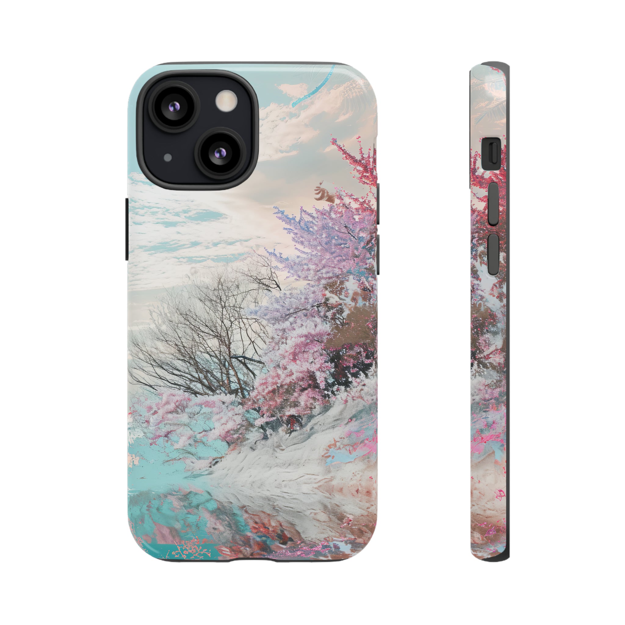 Winter Lake Weave Bliss - Protective Phone Case