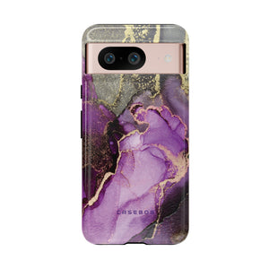 Purple Marble & Gold Phone - Protective Phone Case