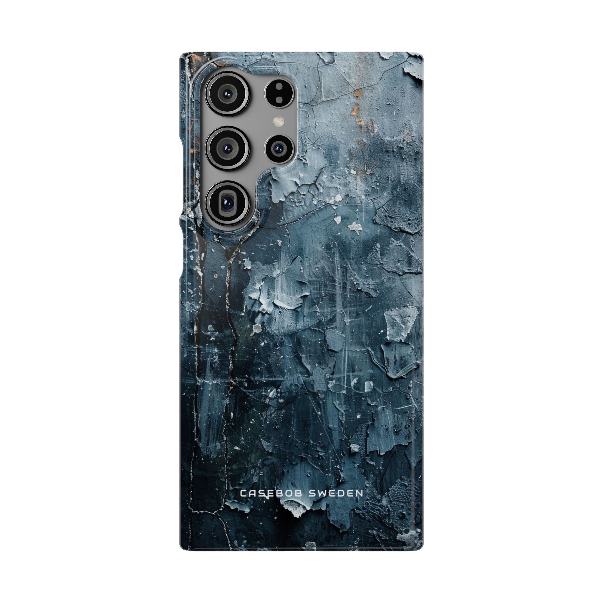 Weathered Blue Tapestry with Cracked Layers Samsung S23 - Slim Phone Case