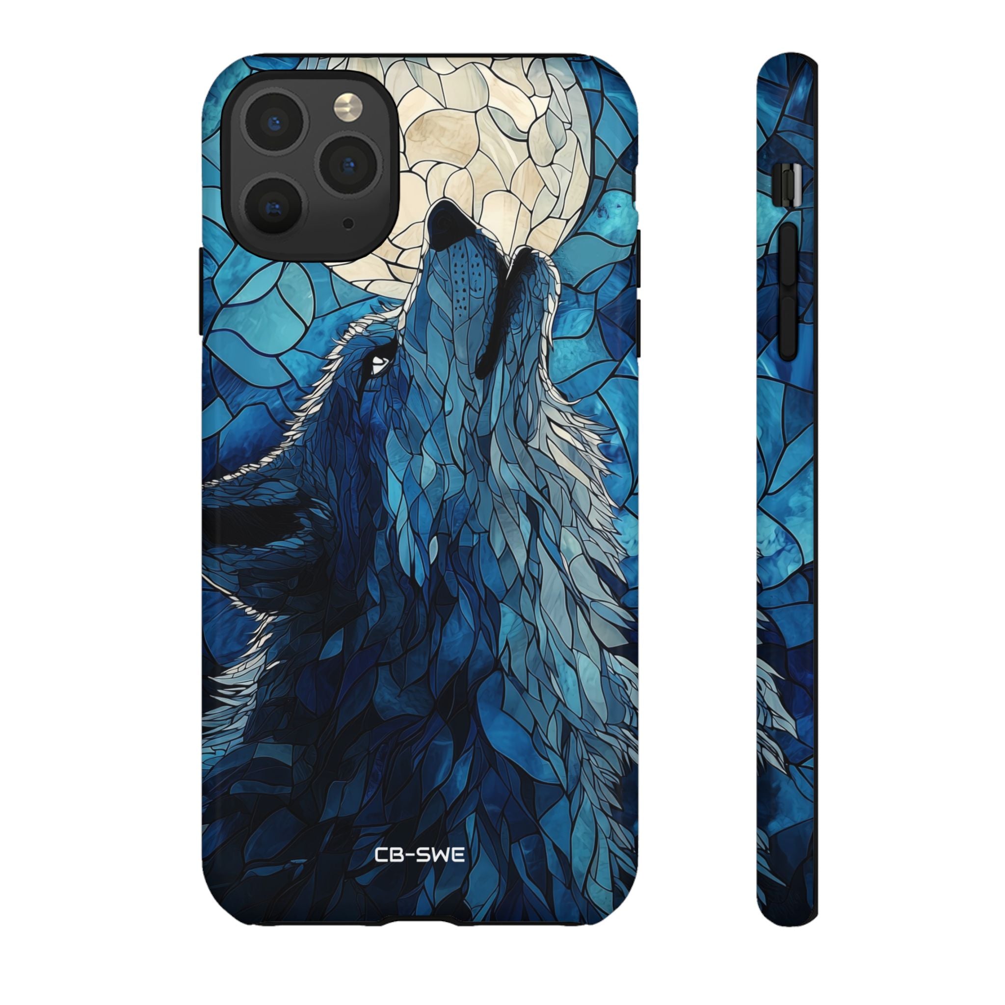Wolf Howls Moonlight - iPhone Case