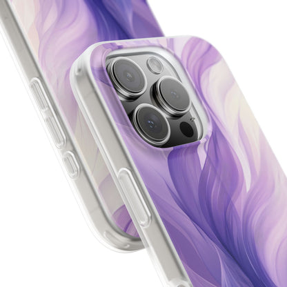 Purple Ribbon Waves iPhone 16 Pro Case - Soft