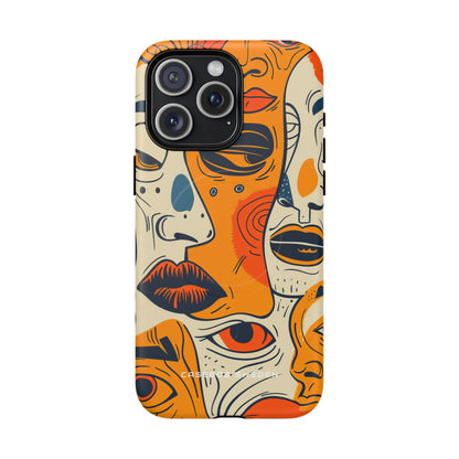 Gradient Face Mosaic iPhone 15 | Tough+ Phone Case