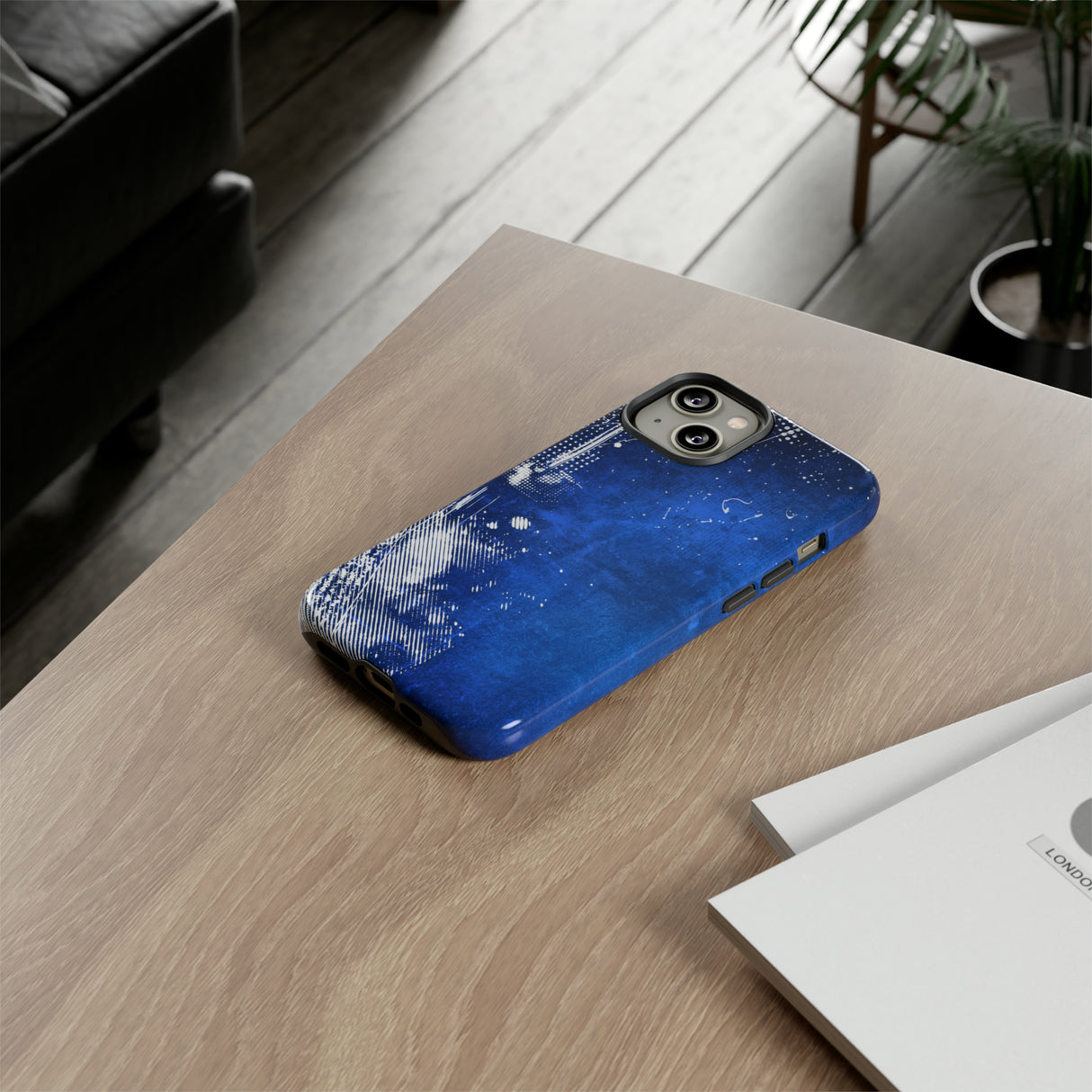 Grunge Blue - Protective Phone Case