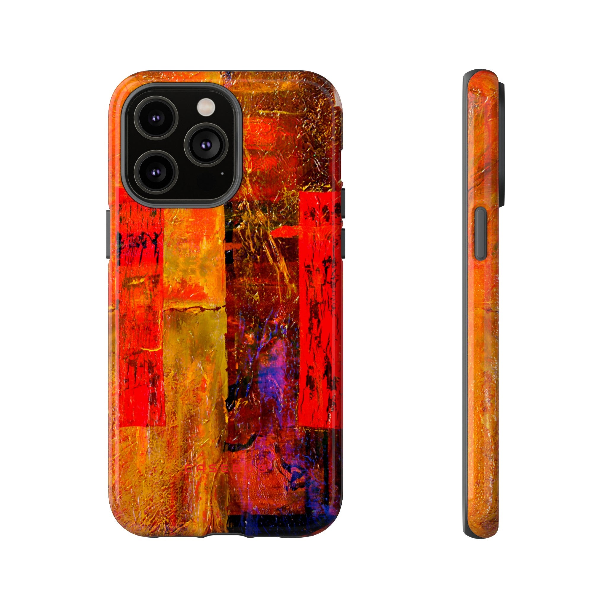 Red Oil Painting - Protective Phone Case