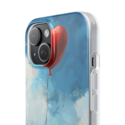 Heart Balloon Whimsy iPhone 15 Case - Soft