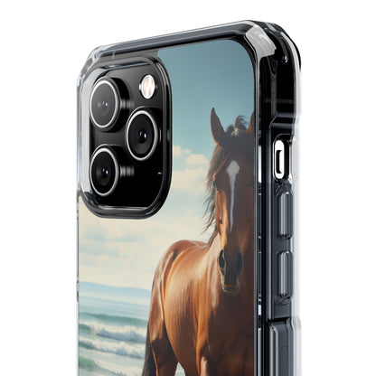 Horse Gallops Shoreline iPhone Case - Impact