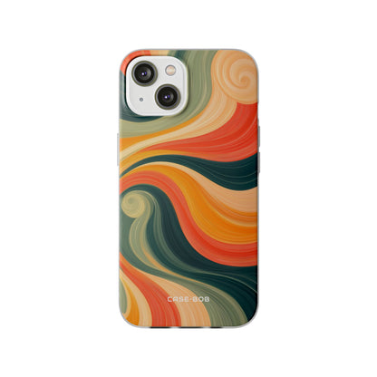 Swirling Ember iPhone 14 Case - Soft