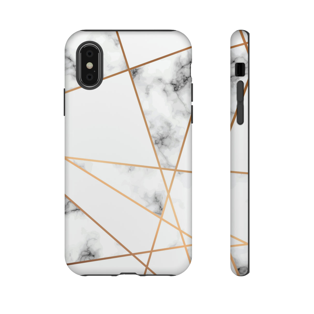 Marble Geometric - Protective Phone Case