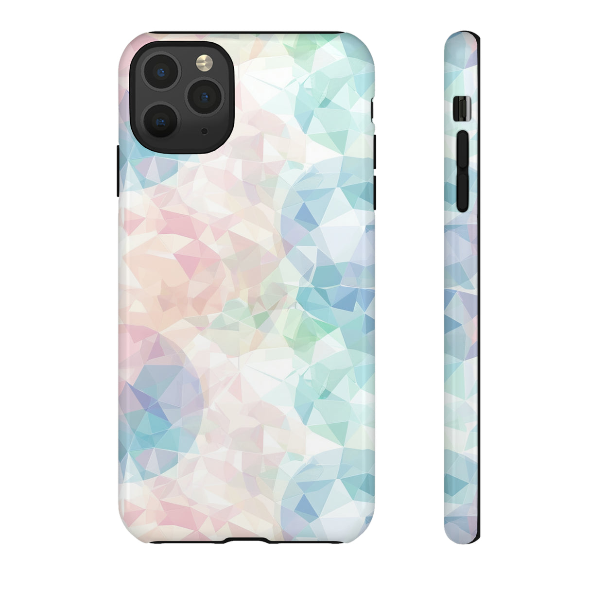 Geometric Intricacy: Pastel Precision - Protective Phone Case