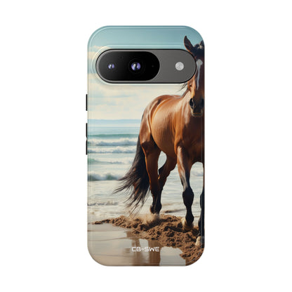 Horse Gallops Shoreline - Google Pixel Case