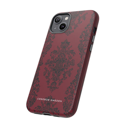 Gothic Crimson Elegance iPhone 14 - Tough Phone Case